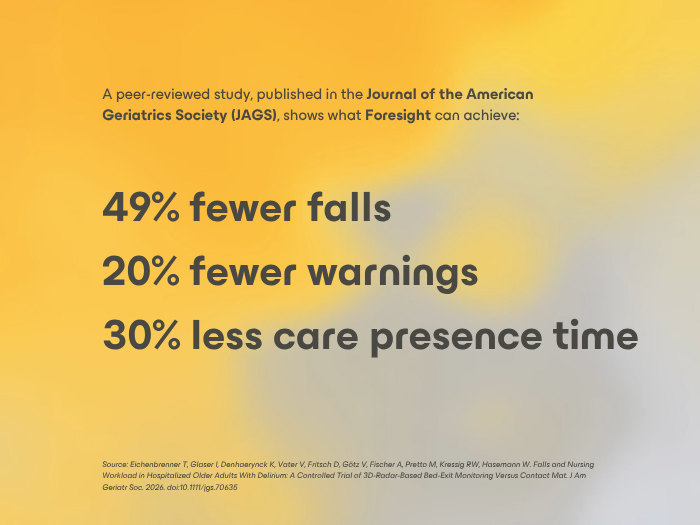 Fewer falls and lighter nursing workload with QUMEA, new study finds