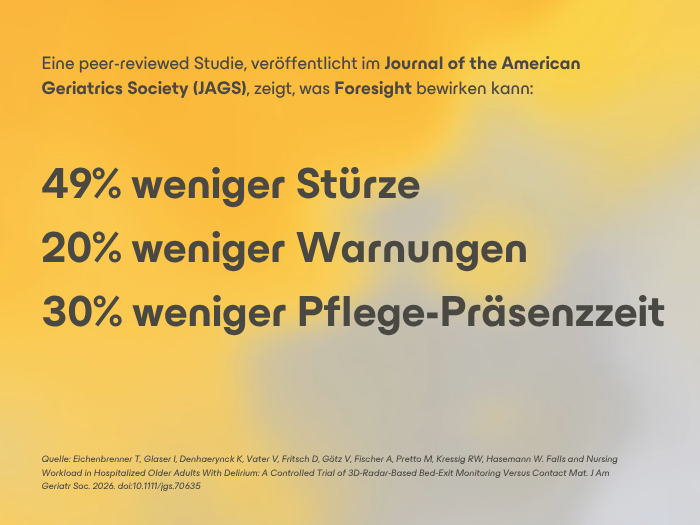 Weniger Stürze und geringerer Pflegeaufwand mit QUMEA: Das zeigt eine neue Studie.