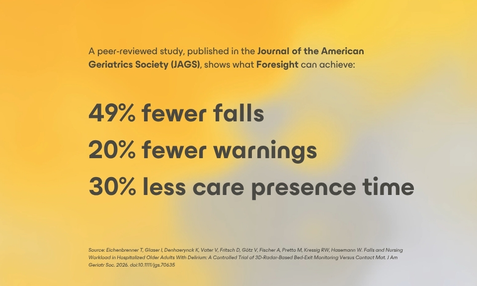 Fewer falls and lighter nursing workload with QUMEA, new study finds