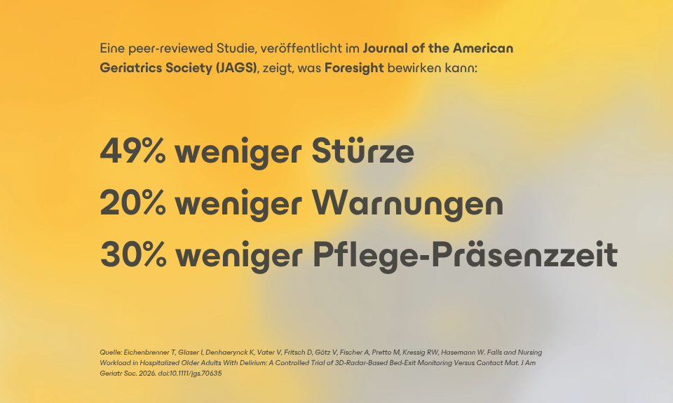 Weniger Stürze und geringerer Pflegeaufwand mit QUMEA: Das zeigt eine neue Studie.